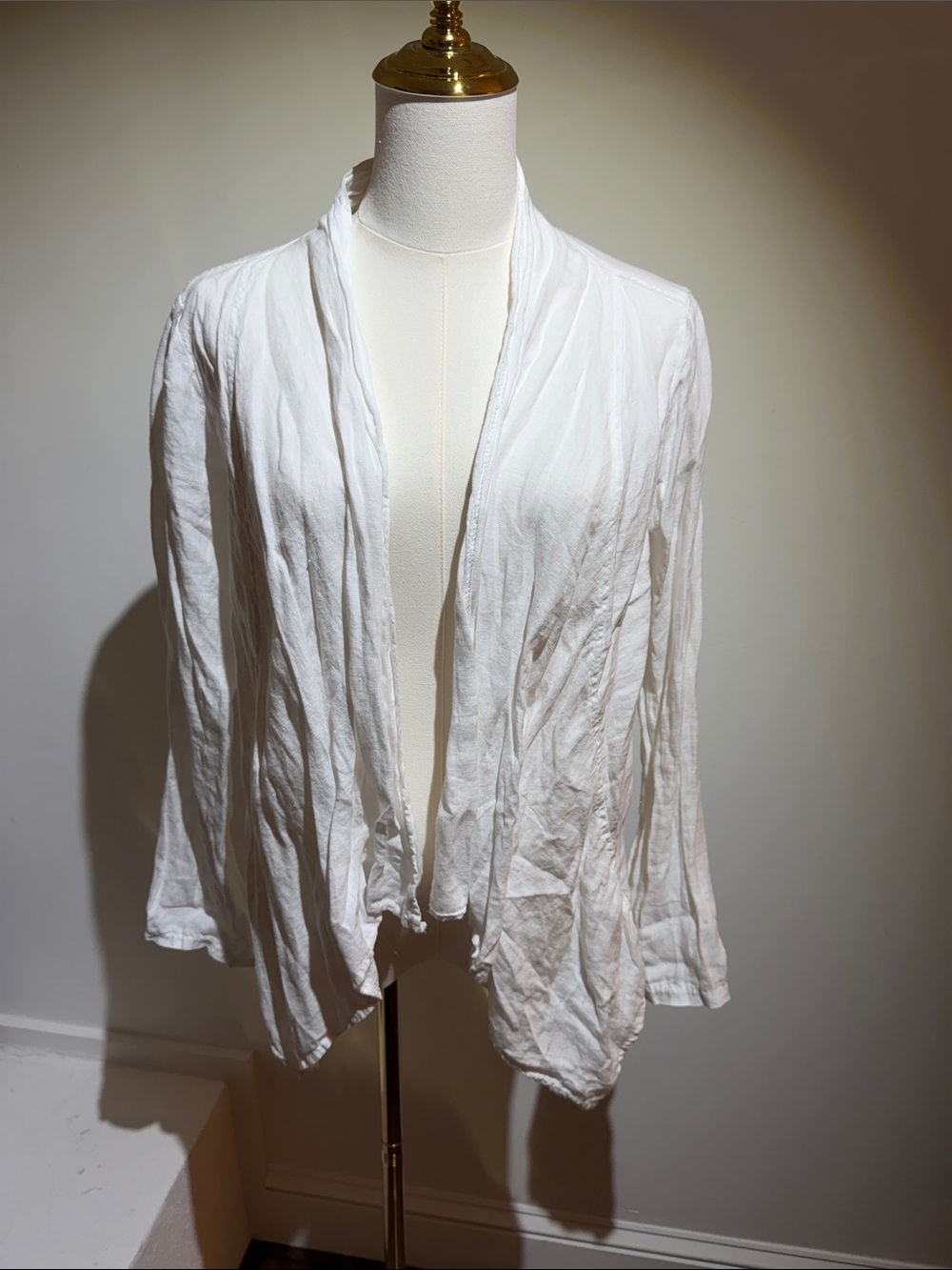 Lungo L’arno 100% Linen White Open Jacket